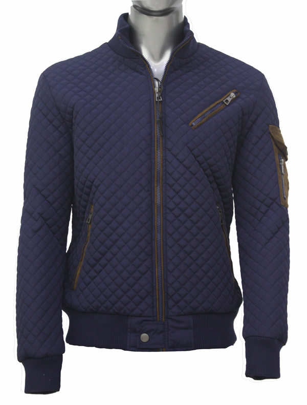 man quilted jacket MJ9815 blue